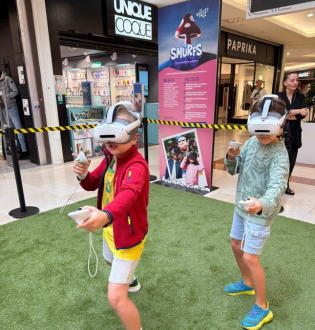 Animation VR Schtroumpfs “Blueberry Battle” pour l’opération Back to School à Ville 2